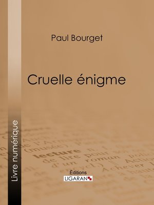 cover image of Cruelle énigme